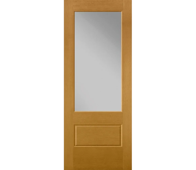 Kalispell 3 Quaters Light Fiberglass Entry Door