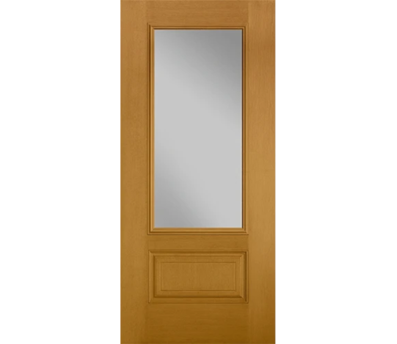 Kalispell Three Quaters light Fiberglass Entry Door